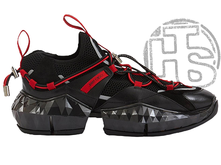 Жіночі кросівки Jimmy Choo Diamond Black Red, фото 1