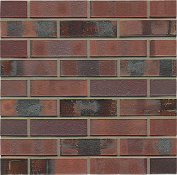 Клінкерна цегла MUHR 04 KS Червоно-коричневий строкатий спеціалі з вугіллям