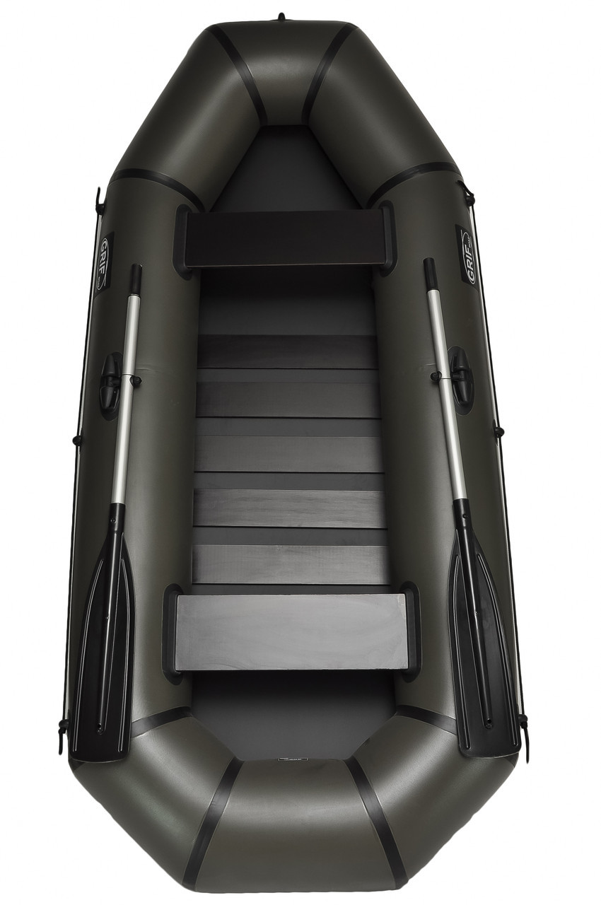 Човен надувний пвх двомісна для риболовлі Grif boat GH-270LS