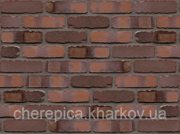 Клінкерна цегла MUHR 04 SG Червоно-коричневий строкатий спеціалі оббитий, фото 1