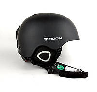 Стильный горнолыжный шлем Moon для катания на лыжах и сноуборде S, Черный