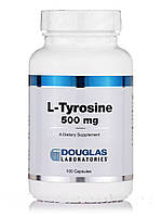 L-тирозин 500 мг, L-Tyrosine, Douglas Laboratories, 100 капсул