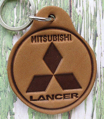 Брелок зі шкіри Mitsubishi Lancer Міцубісі Лансер автобрелок