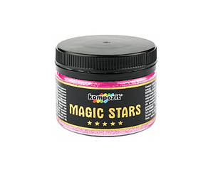 Глітер поліефірний KOMPOZIT MAGIC STARS декоративний рожевий 60гр