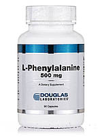 L-фенилаланин 500 мг, L-Phenylalanine, Douglas Laboratories, 90 капсул