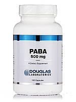 PABA 500 мг, Douglas Laboratories, 100 капсул