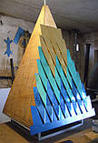 Склепіння нітрид титану для церкви, із синіми арками та "галстуками", фото 3