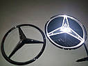 Емблема в решітку радіатора з підсвіткою для Mercedes E-class W212, фото 5