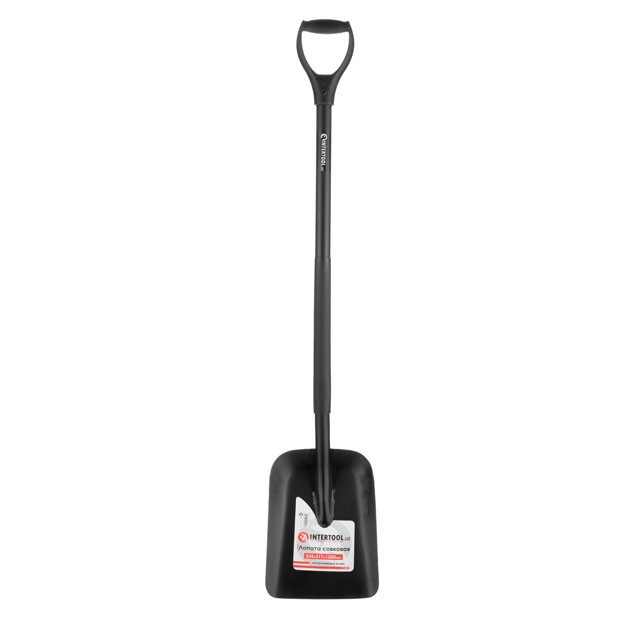 Лопата совкова, металева ручка, 224х317х1200 мм INTERTOOL FT-2012