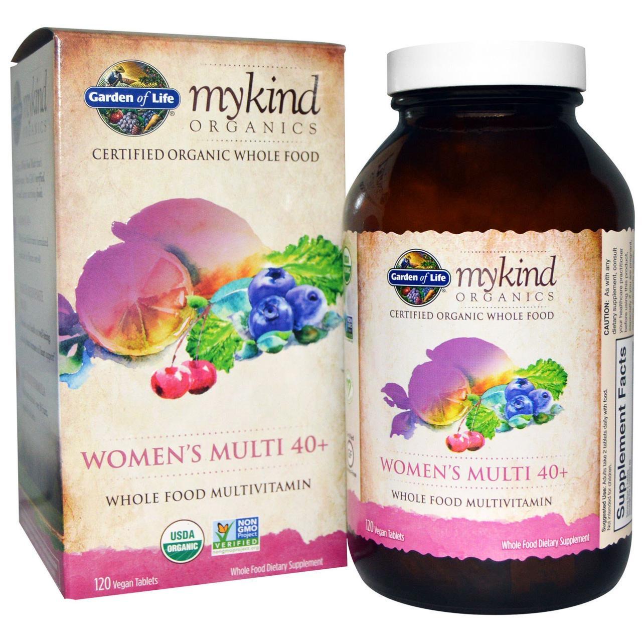 Мультивитамины для женщин 40+, Women's Multi 40+, Garden of Life, 120 таблеток - фото 1 - id-p1121851481