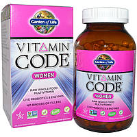 Сырые Витамины для женщин, Vitamin Code, Garden of Life, 240 кап.