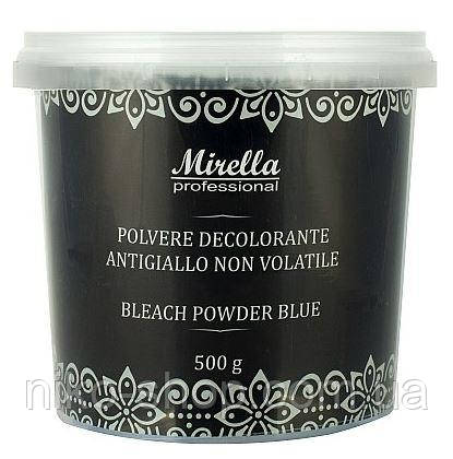 Освітлююча антижелтая пудра для волосся Mirella (DE2000A) Blue Bleach Powder, 500мл