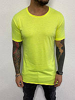 Мужская футболка удлиненная Black Island ADA1086-2471 yellow
