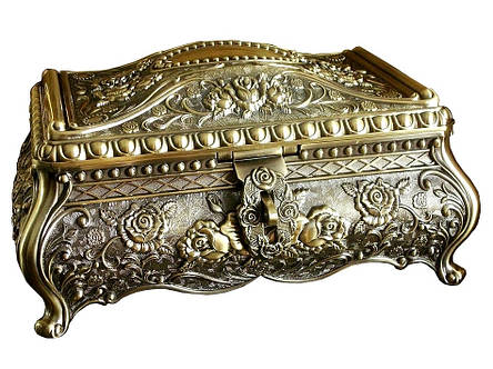 Вінтажна скринька для прикрас Rococo + безплатне індивідуальне гравіювання, фото 1