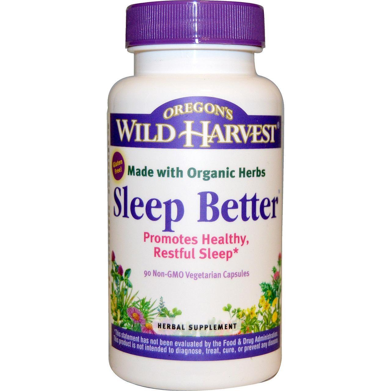 Oregon's Wild Harvest, Sleep Better, 90 вегетеріанських капсул без ГМО, фото 1