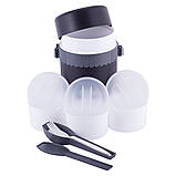 Термос харчовий обідній для супу Kamille 1800мл пластиковий KM-2029, фото 2