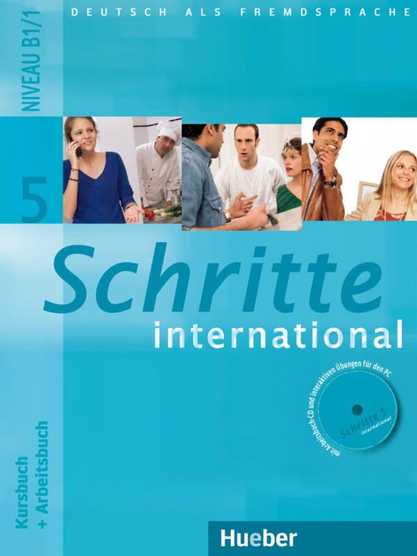 Підручник і робочий зошит Schritte international 5 Kursbuch + Arbeitsbuch mit Audio-CD zum Arbeitsbuch und int