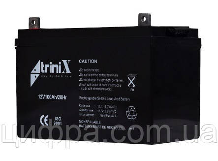 Акумуляторна батарея Trinix 12V 100 Ah, фото 1