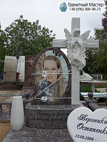 Гранитный комплекс молодой девушке из гранита и мрамора. Донецкая обл., г. Угледар 8