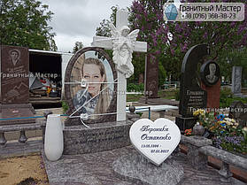 Гранитный комплекс молодой девушке из гранита и мрамора. Донецкая обл., г. Угледар 11