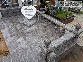 Гранитный комплекс молодой девушке из гранита и мрамора. Донецкая обл., г. Угледар 15