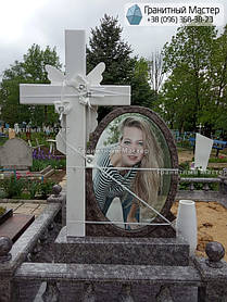 Гранитный комплекс молодой девушке из гранита и мрамора. Донецкая обл., г. Угледар 20