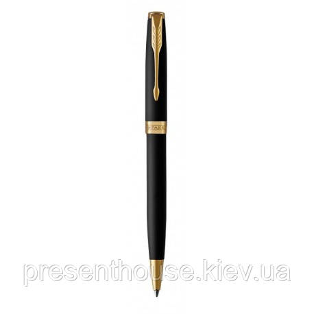 Кулькова ручка Parker SONNET 17 Matte Black Lacquer GT BP 84 832, фото 1