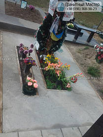 Памятник молодому парню погибшему в АТО. Киев, Южное кладбище 9