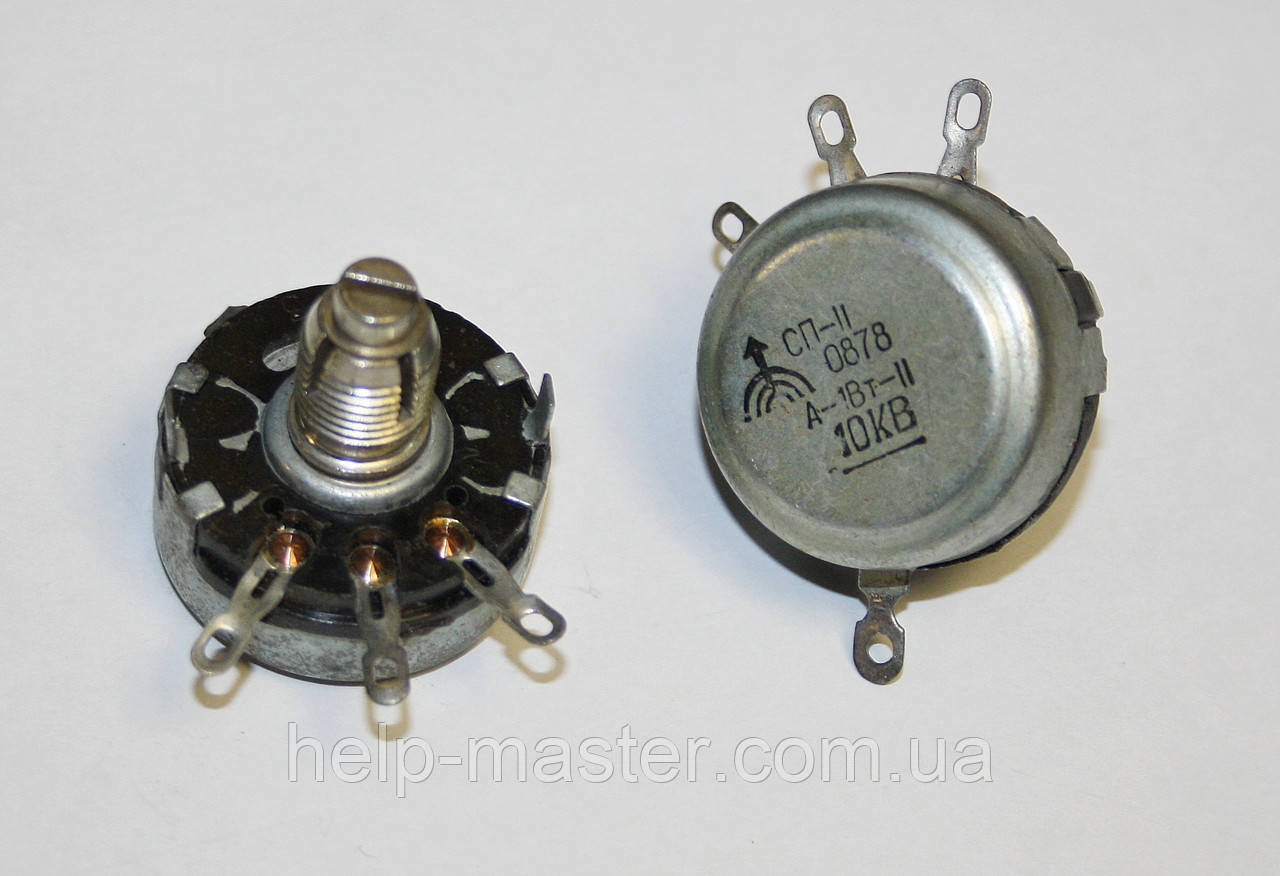 Змінний резистор СП-II 1Вт 10кОм, фото 1