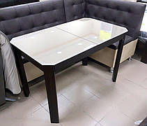 Стіл кухонний скляний розкладний ДКС Модер  ANTONIK, колір на вибір