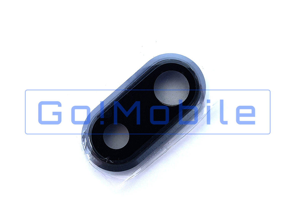 Скло камери iPhone 8 Plus, чорне + кільце, фото 1