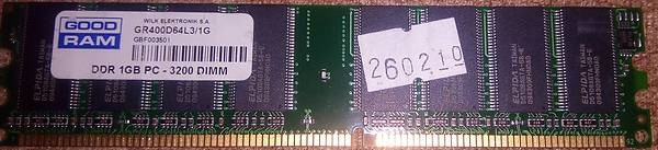 Модуль памяти DDR400 PC-3200 1Gb GoodRam