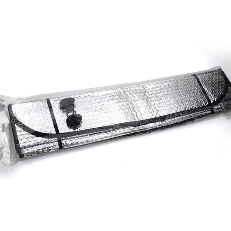 Сонцезахисний екран на лобове скло 130×60 см | Автошторка з фольги з присосками, фото 1