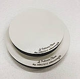 Підставка під торт біла з гравіюванням логотипу діаметром Manific Decor, фото 2