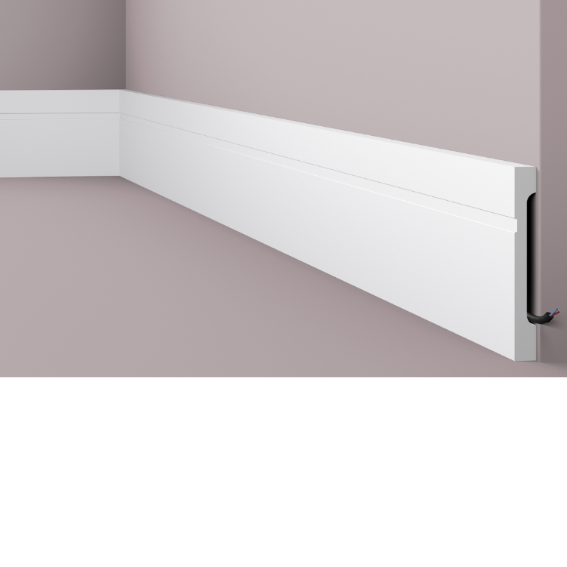 Плінтус підлоговий з дюрополімер NMC WALLSTYL FD 15