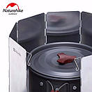 Вітрозахисний екран для газових пальників та плит Naturehike з алюмінію 10 секцій, фото 4