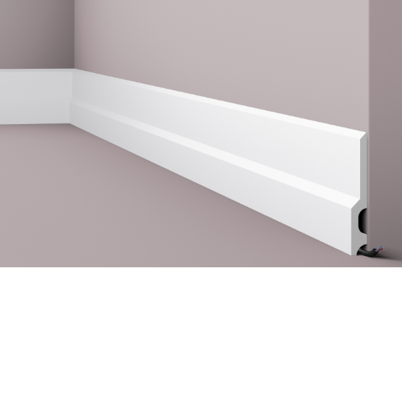 Плінтус підлоговий з дюрополімер NMC WALLSTYL FD 22