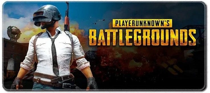 Коврик 300*700 тканевой BATTLEGROUNDS с боковой прошивкой, толщина 3 мм, цвет Black