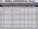 35х35 Брус/брусик, рейка монтажна дерев'яна 35х35х3000 (свіжа, але рівна як струна), фото 3