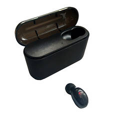 Bluetooth-гарнітура / Бездротовий навушник з мікрофоном HBQ Q32 Single Logo Black