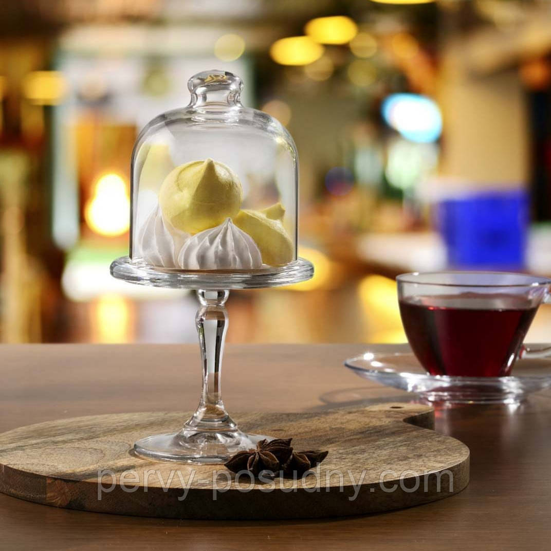 Страва на ніжці з кришкою Patisserie Pasabahce 96632