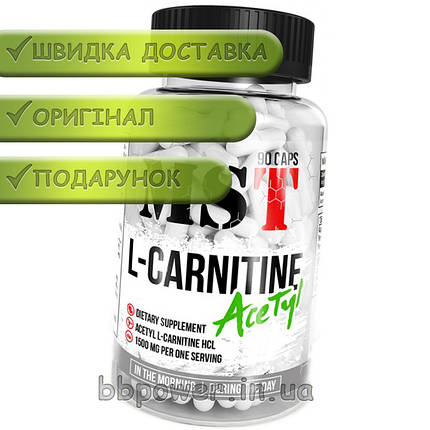 L-карнітин MST L-Carnitine 90 капс Acetyl, фото 2