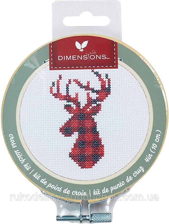 Набор для вышивания Dimensions Merry Plaid Deer//Олень 72-76048 - фото 1 - id-p1122180715