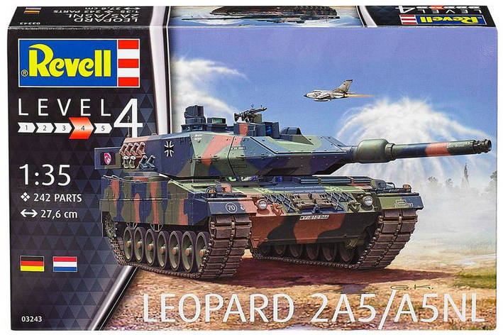 Leopard 2A5 / A5NL. Збірна модель німецького танка в масштабі 1/35. REVELL 03243, фото 1