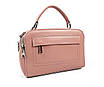 Жіноча сумка Galanty Натуральна шкіра 24 х 17 х 7 см Рожева, фото 3