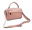 Жіноча сумка Galanty Натуральна шкіра 24 х 17 х 7 см Рожева, фото 9