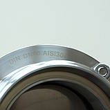 Заслінка нержавіюча дискова поворотна різьбова нар/нар DIN AISI304 DN40, фото 10