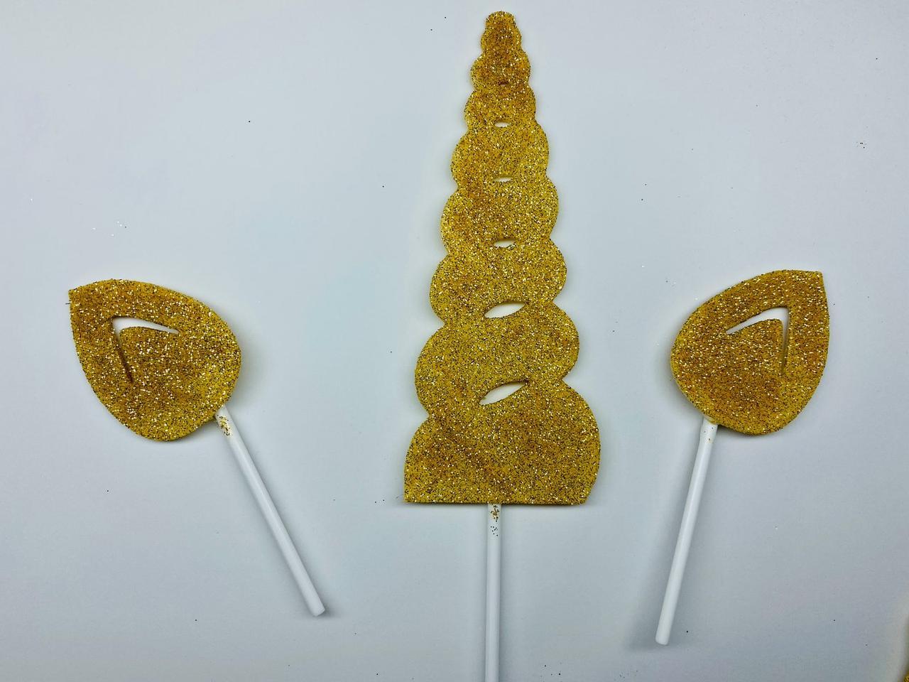 Купить Топперы Рог и ушки единорога , быстрое украшение торта в стиле ...