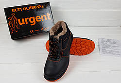 Спецвзуття зимове черевики робітники з метал шкарпеткою на хутрі чоловіче захисне робоче взуття польша urgent