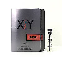 Оригинальный пробник Hugo Boss Hugo XY Man мужские духи 2ml , летний свежий древесный зеленый аромат